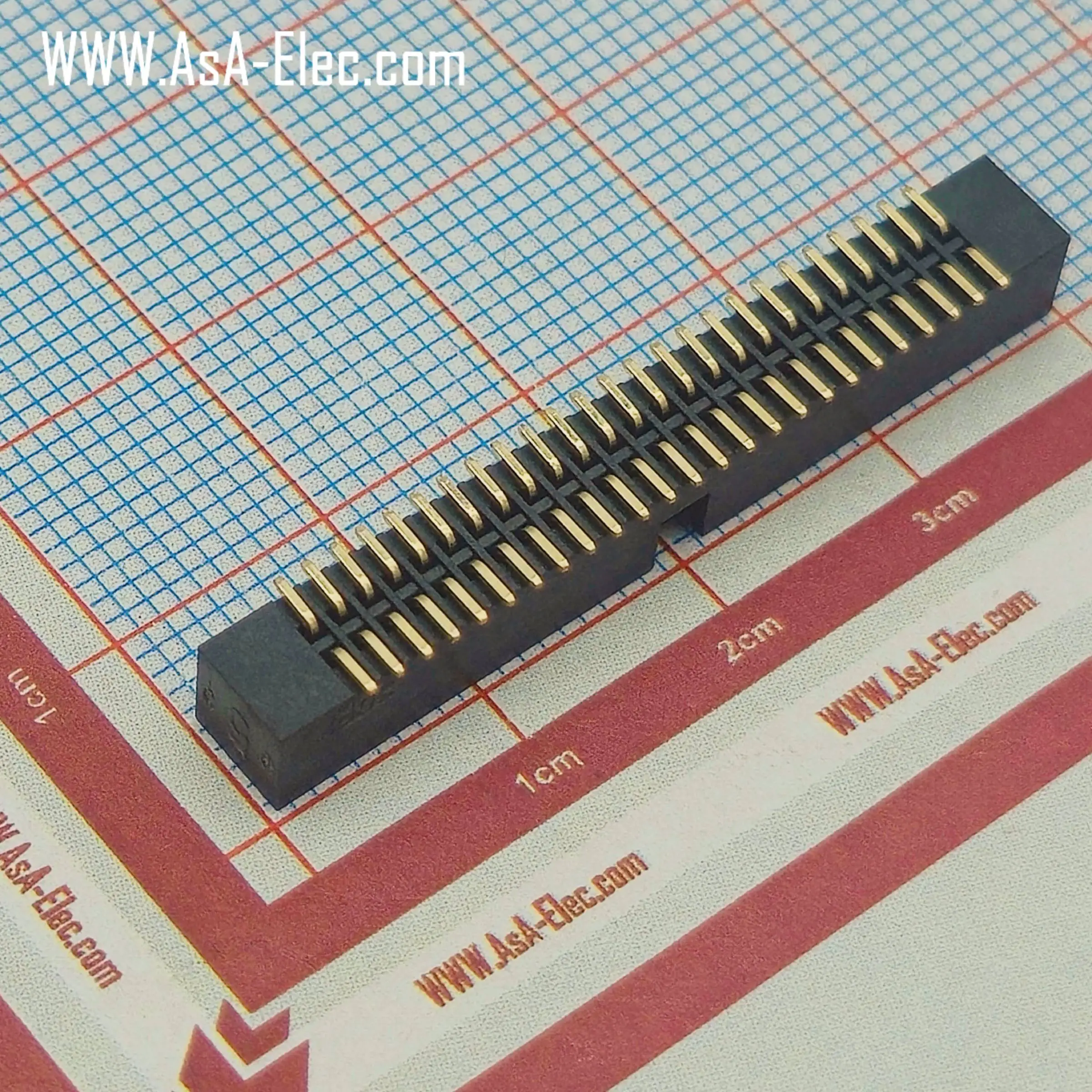 کانکتور باکس هدر 1.27 میلیمتر 50 پین نر BOX SMT